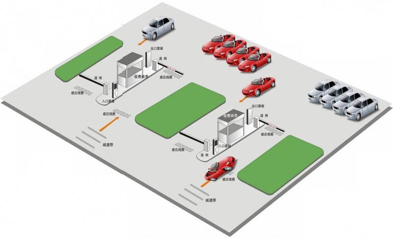 河南停车场系统,郑州停车场收费系统,郑州停车场道闸 地坪施工