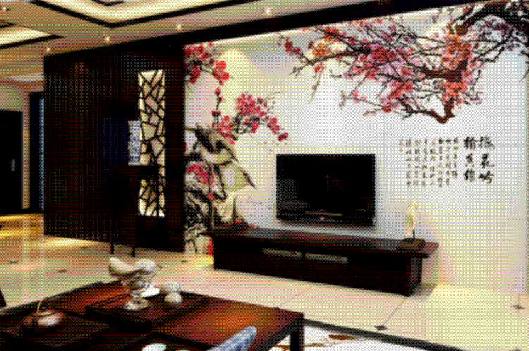 沙发背景墙-意乐施瓷砖艺术背景墙，艺术背景墙，瓷砖背景墙