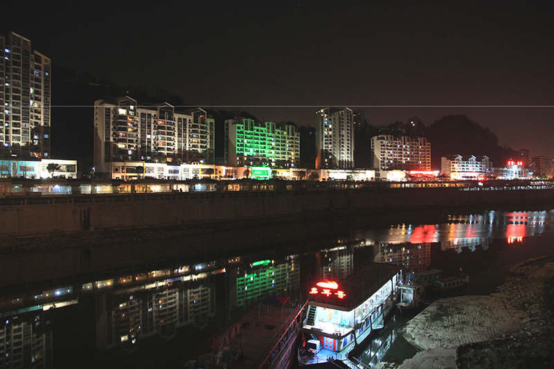 龙郡外滩夜景