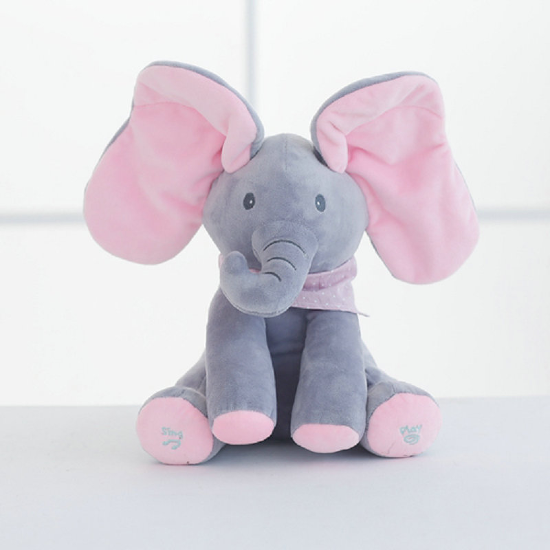 OEM peekaboo elephant plush toy