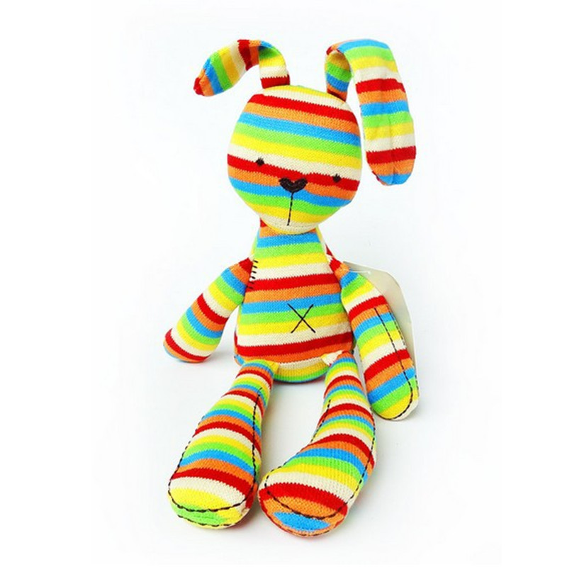 Wholesale popular Rainbow rabbit staff toys good quality