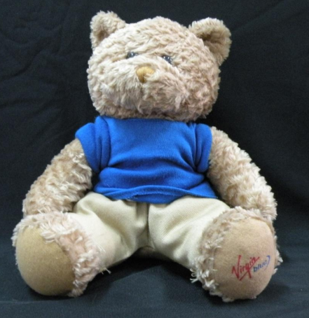 Customize plush teddy bear toys for Virgin Atlantic Airways