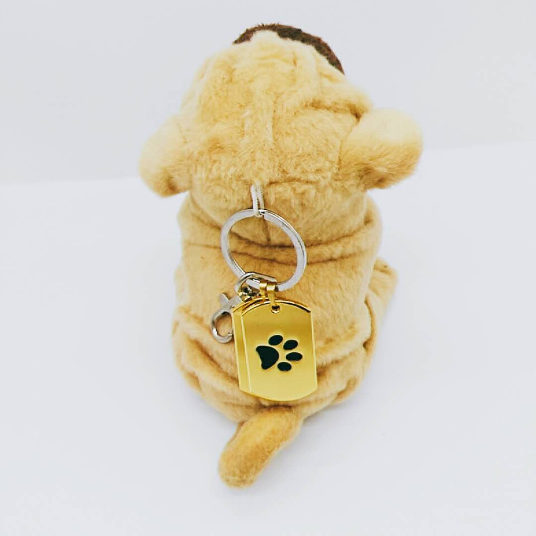 plush shar-pei keychain 2