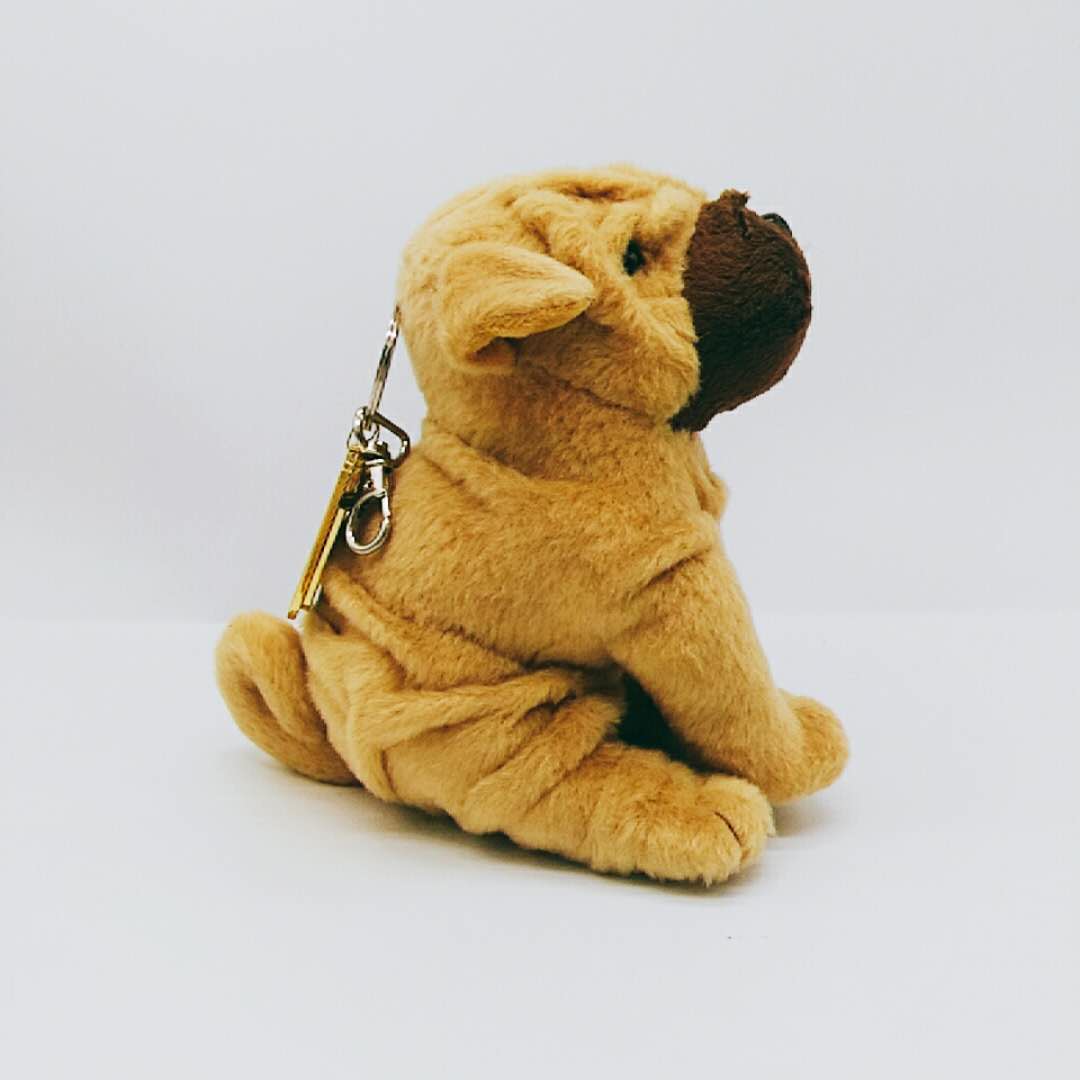 Custom little shar-per plush keychain toy