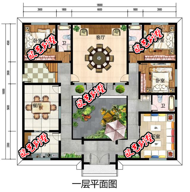 二层别墅户型图