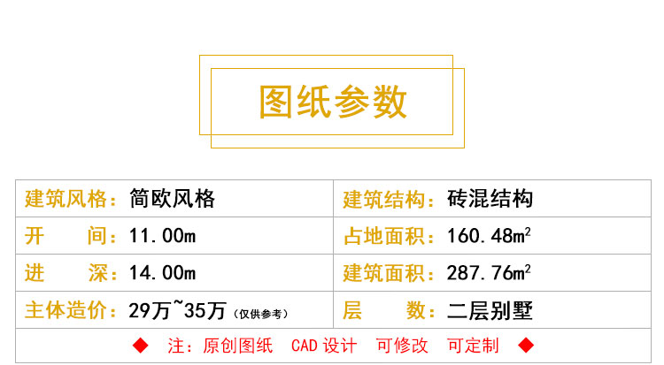 户型信息  占地尺寸：12.54m×11.67m  占地面积：约127㎡